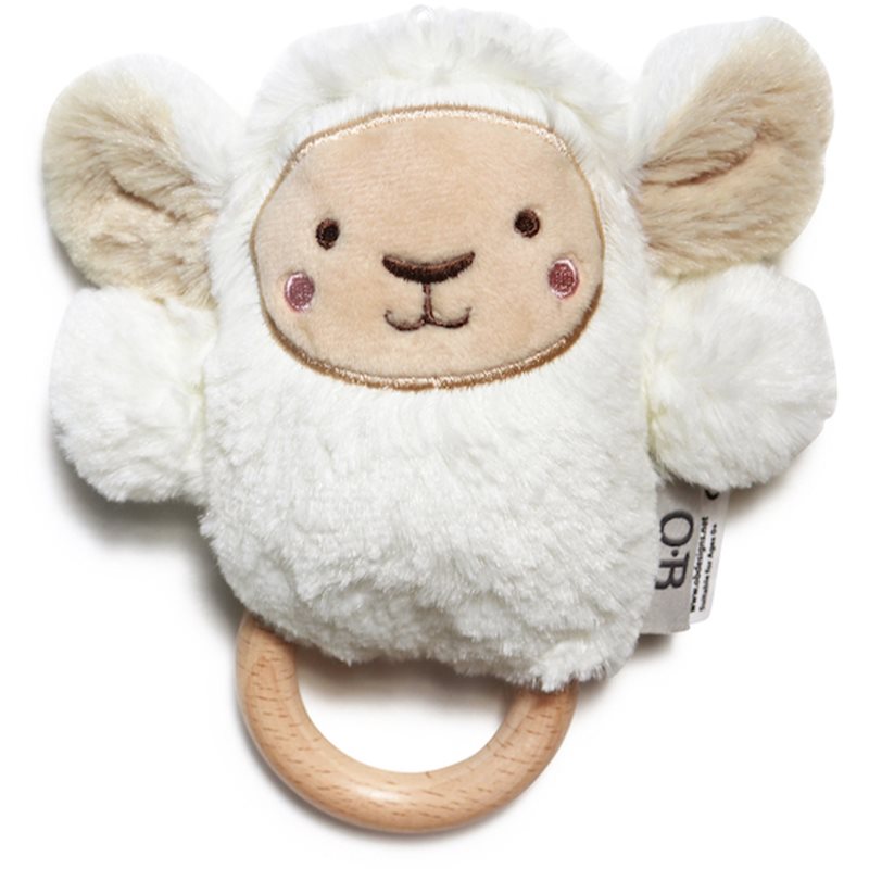 O.B Designs Bunny Soft Rattle Toy stuffed toy with rattle White 3m+ 1 pc
