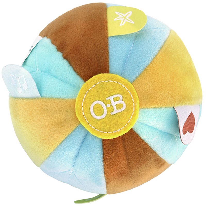 O.B Designs Sensory Ball plišasta igrača Autumn Blue 3m+ 1 kos
