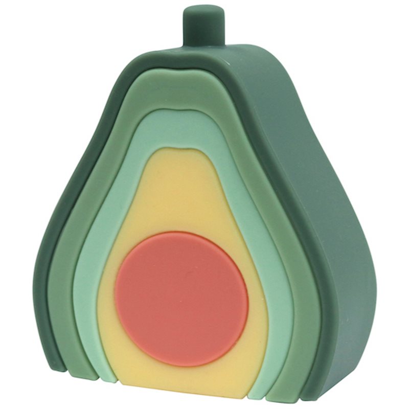 O.B Designs Silicone Avocado Stacker играчка за подреждане 10m  1 бр.