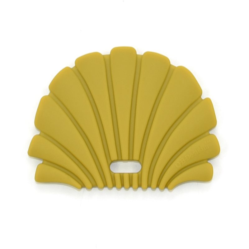 O.B Designs Shell Teether hryzadielko Gold 3m+ 1 ks