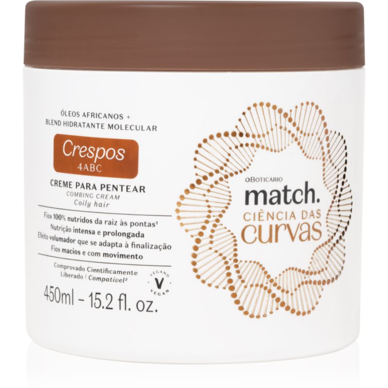 Match. Science of Curves cremă hidratantă pentru par ondulat si cret 450 ml