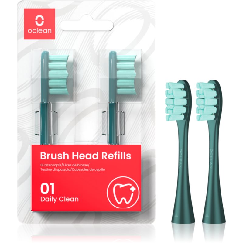 Oclean Brush Head Standard Clean сменяеми глави PW09 Green 2 бр.