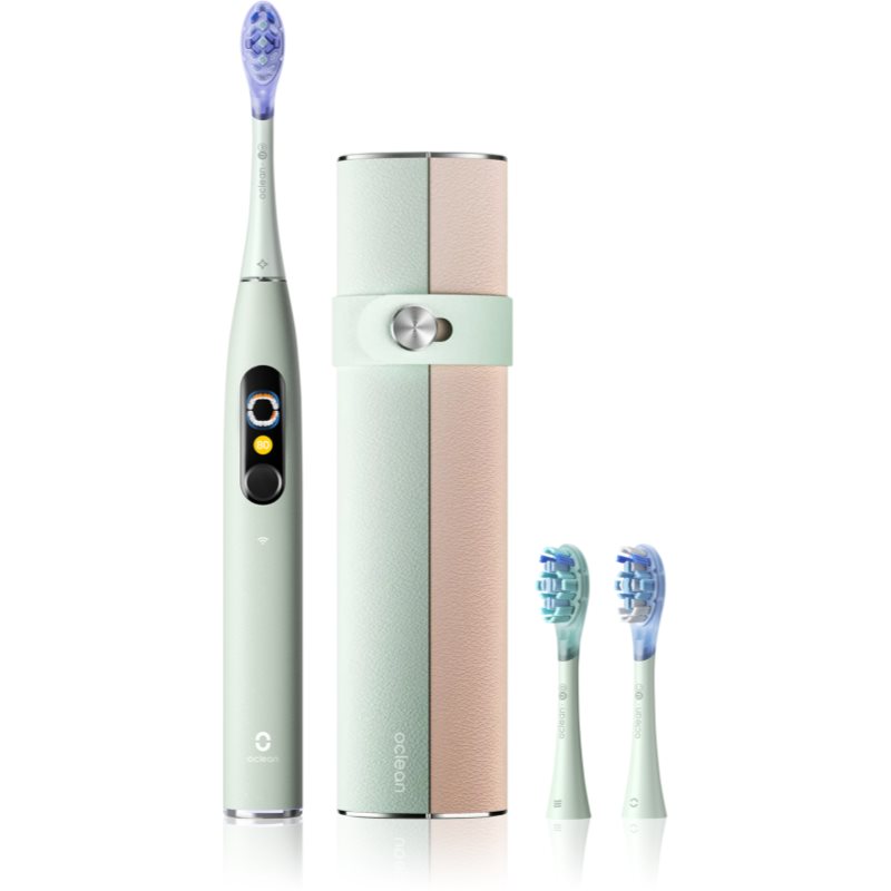 Oclean X Ultra 20 Set sonický zubní kartáček + 2 náhradní hlavice s cestovním pouzdrem Green