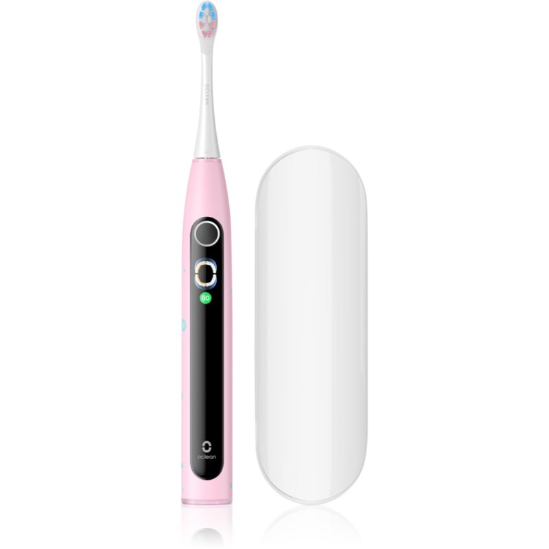 Oclean X Kids Set sonický zubní kartáček pro děti s cestovním pouzdrem Pink 1 ks