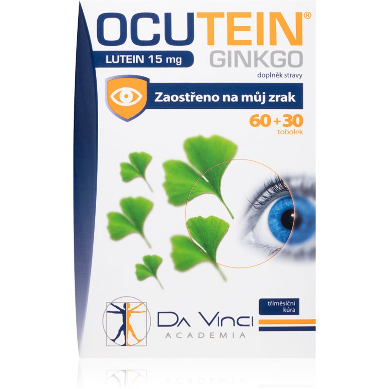 Da Vinci Academia Ocutein Ginkgo 45mg+Lutein 15mg tobolky na podporu zdravia zraku 90 cps kúpite na Notino.sk