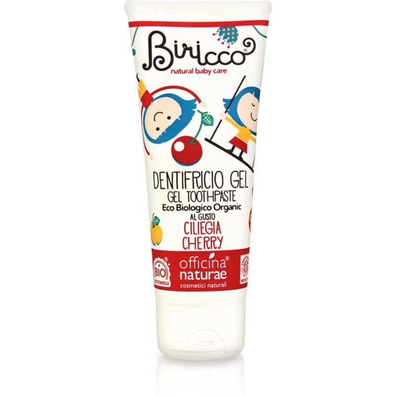 Officina Naturae Biricco Toothpaste For Children Flavour Cherry 75 Ml