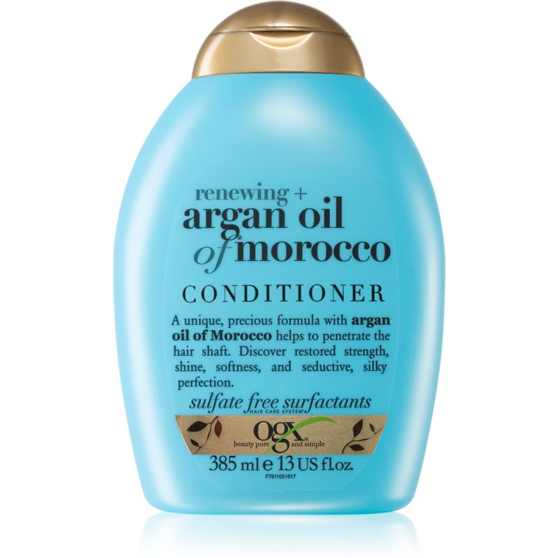 OGX Argan Oil Of Morocco зміцнюючий кондиціонер для блиску та шовковистості волосся 385 мл