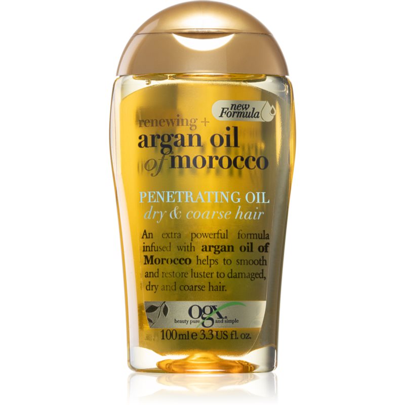 OGX Argan Oil Of Morocco vyživující olej pro suché a nepoddajné vlasy 100 ml