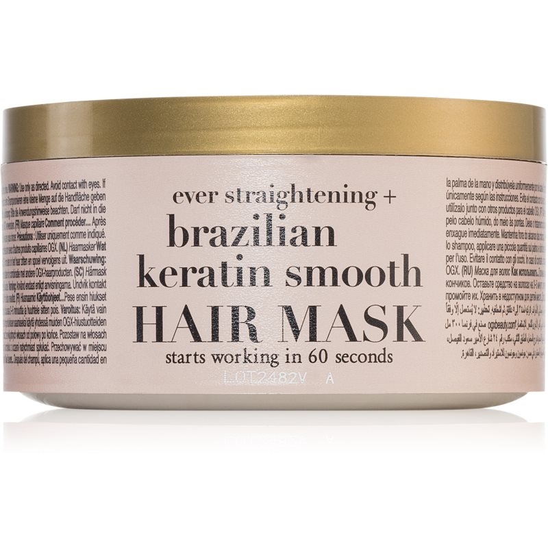 OGX Brazilian Keratin Smooth Smoothing Mask With Keratin 300 Ml