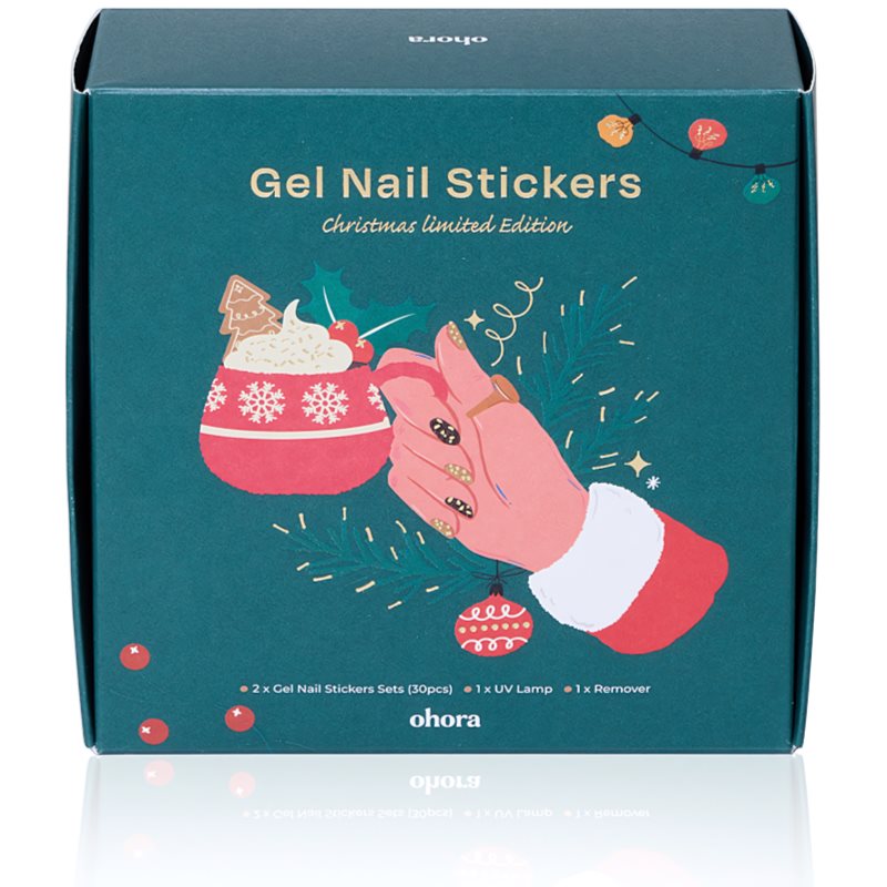 ohora Semi Cured Gel Nail Strips Christmas Set Christmas gift set for nails