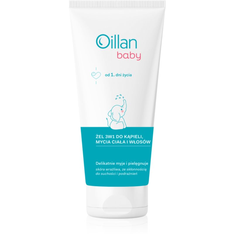 Oillan Baby Gentle Body Wash otroški gel za umivanje in šampon 3v1 200 ml