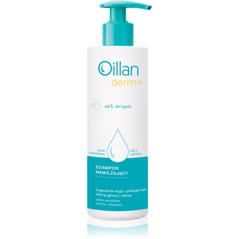 E-shop Oillan Derm+ Moisturizing Shampoo dermatologický šampon pro děti od narození 180 ml
