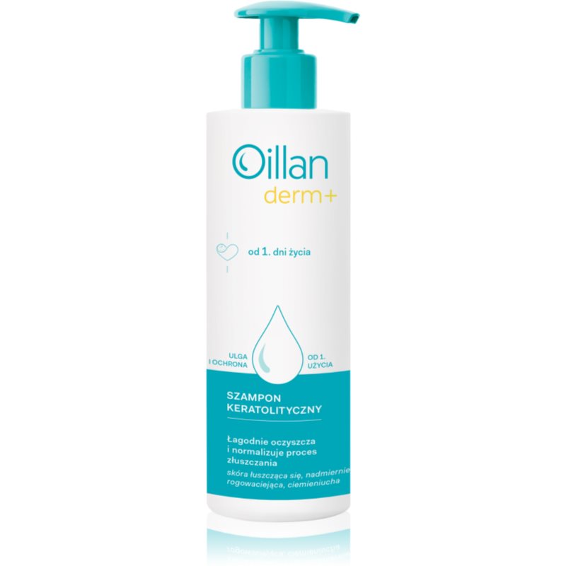Oillan Derm+ Ceratolytic Shampoo șampon dermatologic cheratolitic pentru nou-nascuti si copii 180 ml