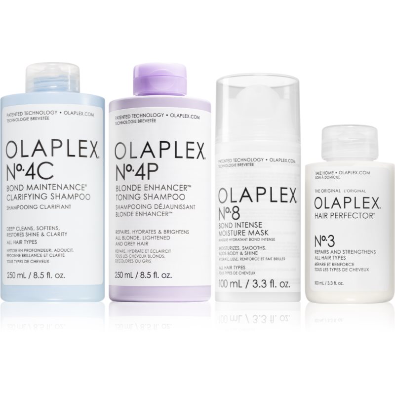E-shop Olaplex The Ultimate Enhancing, Detoxing & Hydrating Kit for Blondes posilující péče (pro blond vlasy)
