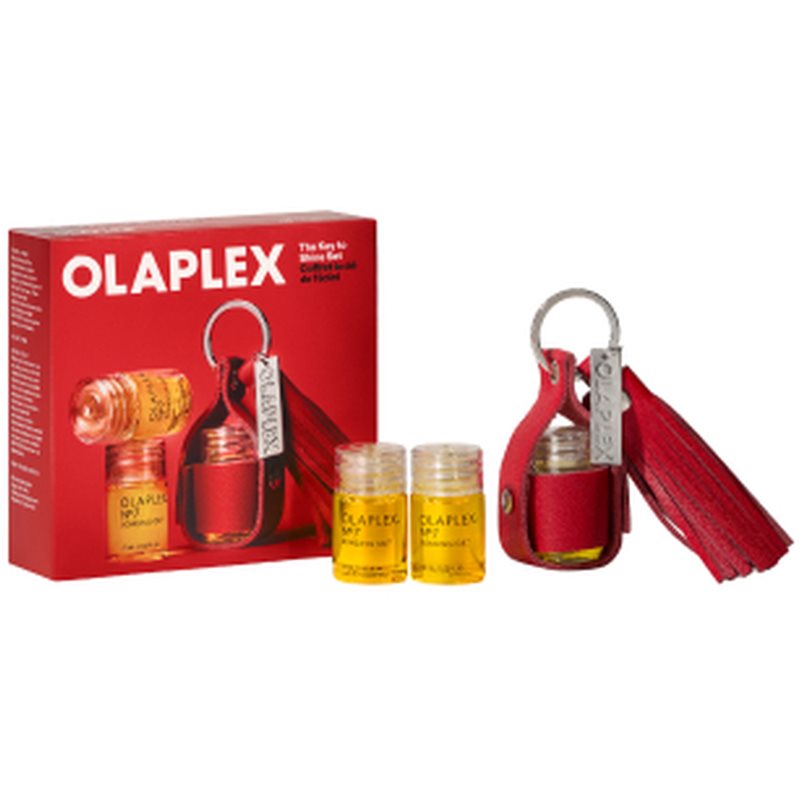 Olaplex Olaplex The Key to Shine Holiday Set Presentförpackning för glansigt och mjukt hår s přívěskem