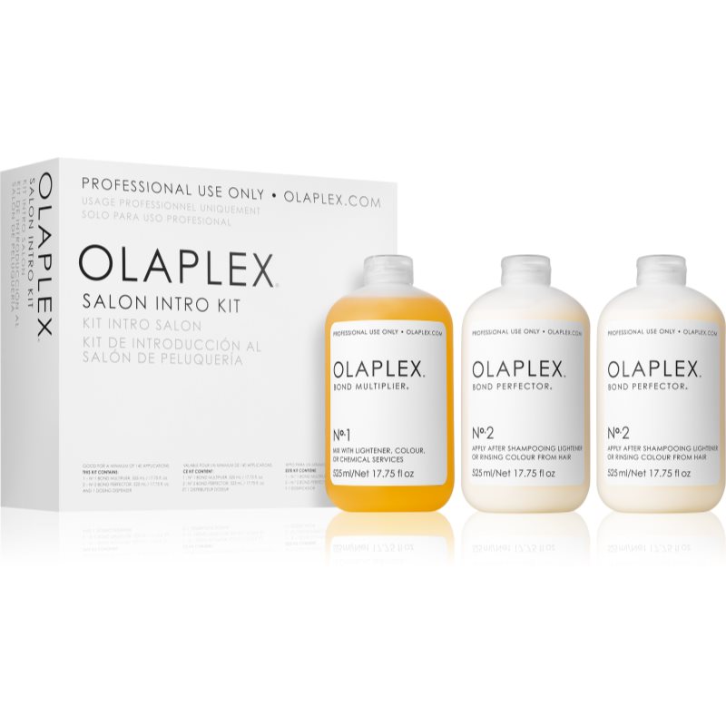 Olaplex Salon Intro Kit Salon Into Kit sada pro chemicky ošetřené vlasy 3x525 ml
