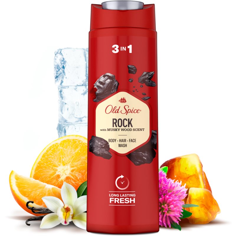 Old Spice Rock Body And Hair Shower Gel 400 Ml