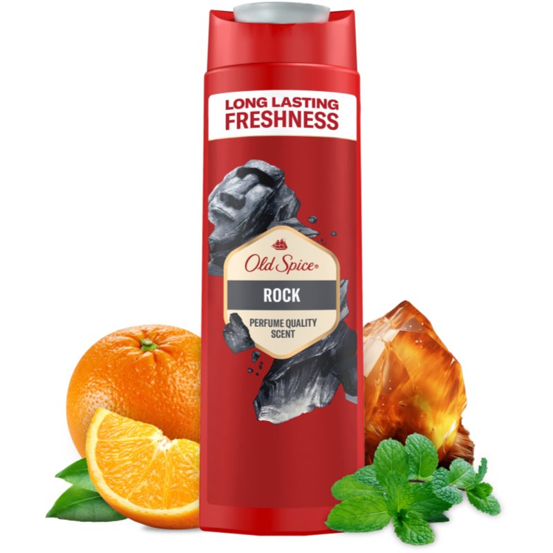Old Spice Rock Gel De Douche Corps Et Cheveux 400 Ml