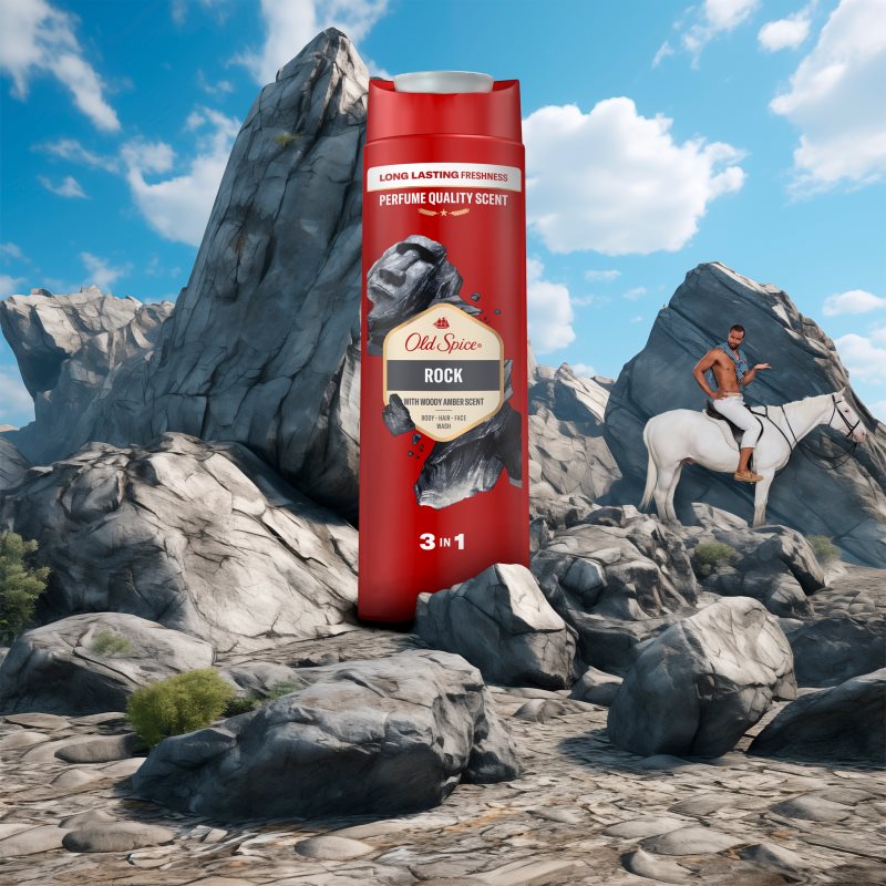 Old Spice Rock Gel De Douche Corps Et Cheveux 400 Ml