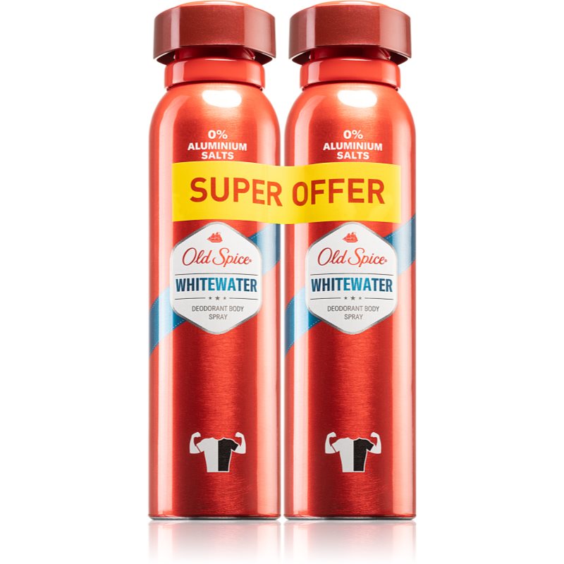 Old Spice Whitewater Deodorant Spray 2x150 Ml