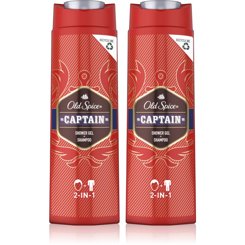 Old Spice Captain dušo želė ir šampūnas „du viename“ vyrams