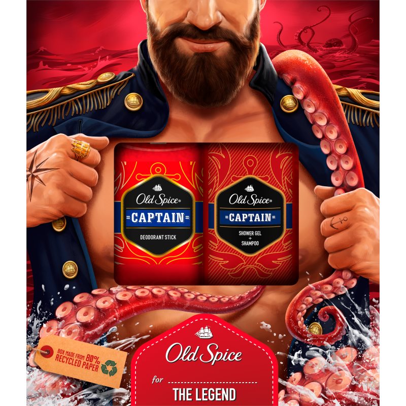 

Old Spice Captain подарунковий набір VII. для чоловіків