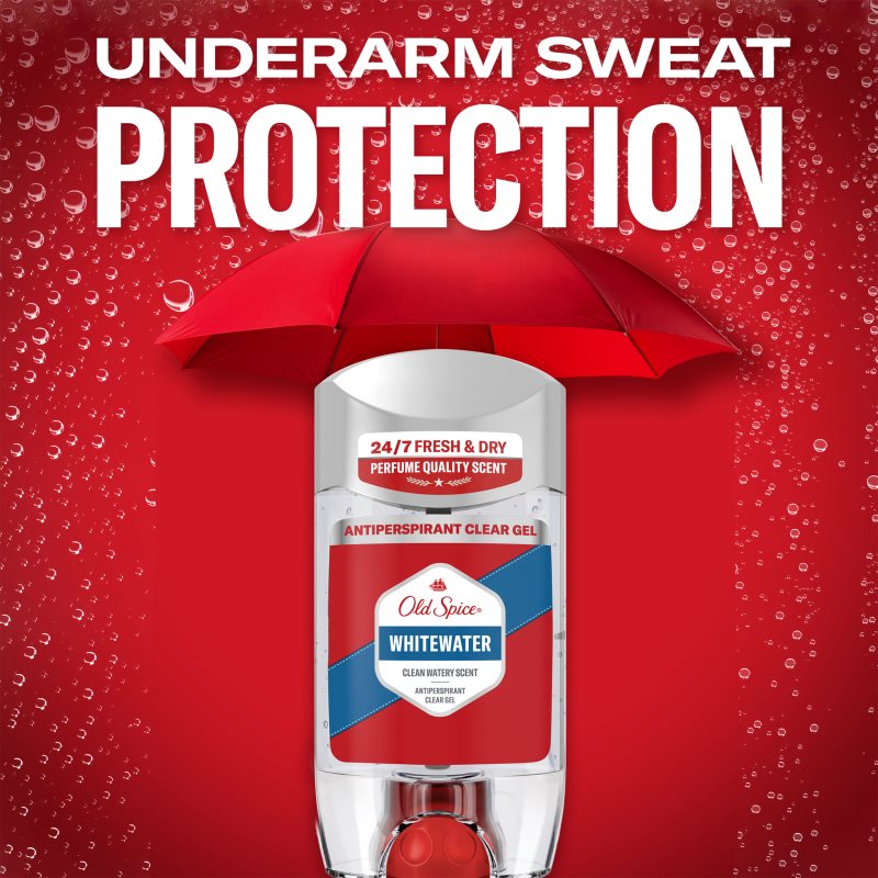 Old Spice Whitewater Antiperspirant Clear Gel gélový antiperspirant pre mužov 70 ml (obrázok 4)