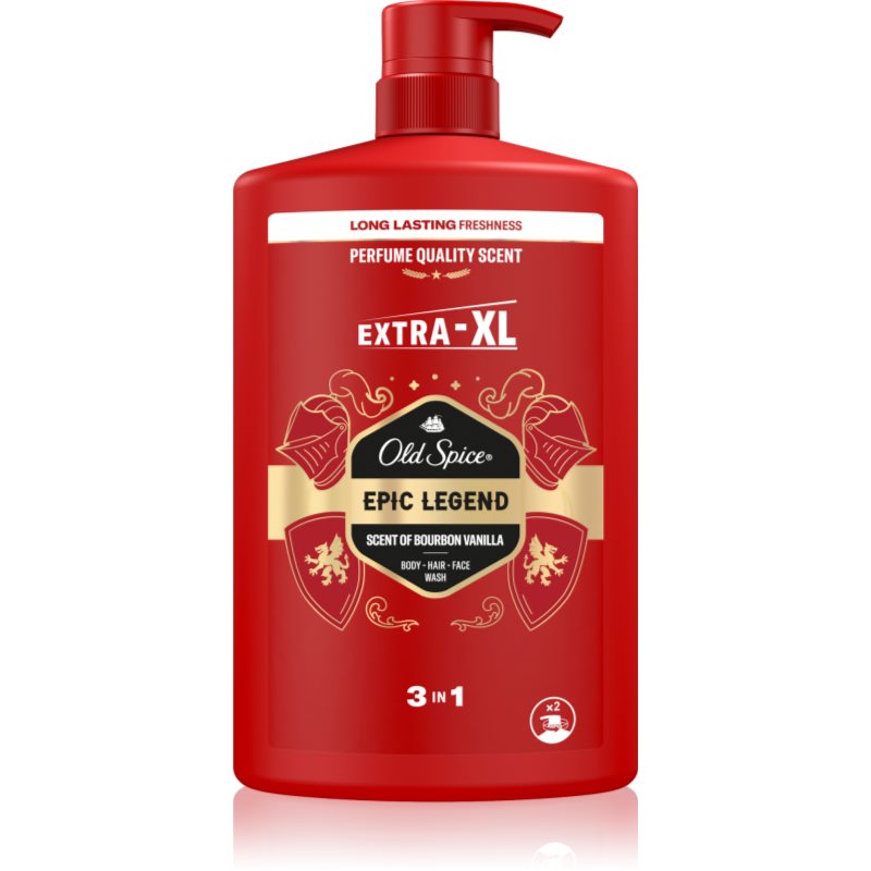 Old Spice Epic Legend sprchový gél na tvár, telo a vlasy pre mužov 1000 ml