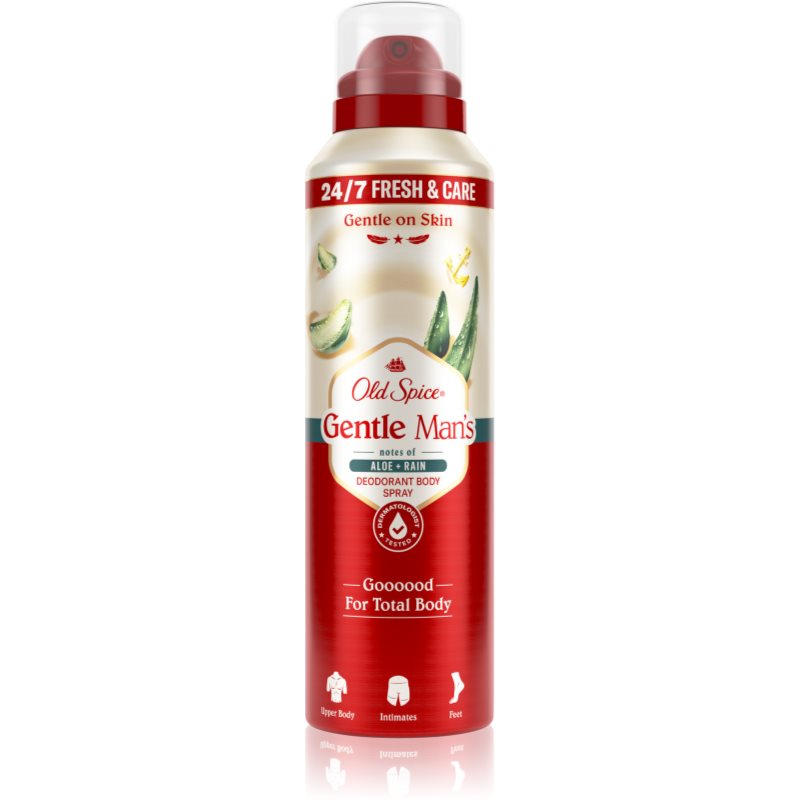 Old Spice Gentle Man's Aloe & Rain dezodorant v spreji bez obsahu hliníka 140 ml