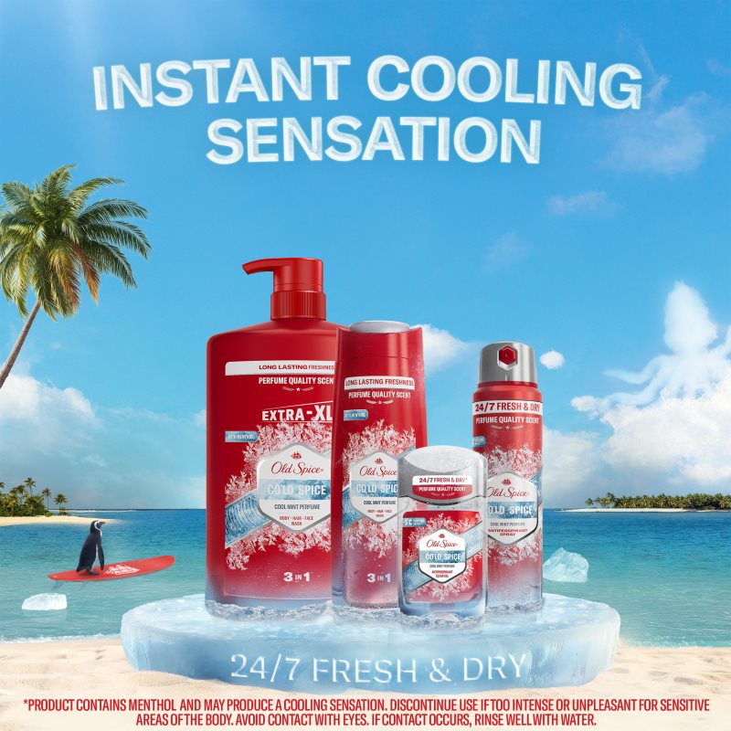 Old Spice Cold Spice sprchový gel 3 v 1 pro muže 400 ml (obrázek 3)