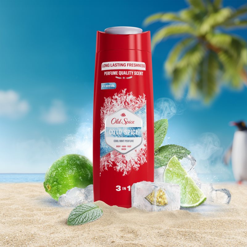 Old Spice Cold Spice sprchový gel 3 v 1 pro muže 400 ml (obrázek 4)