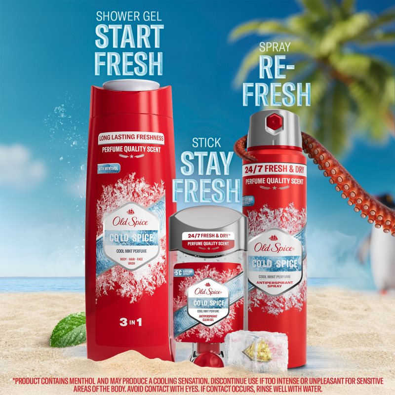 Old Spice Cold Spice sprchový gel 3 v 1 pro muže 400 ml (obrázek 9)