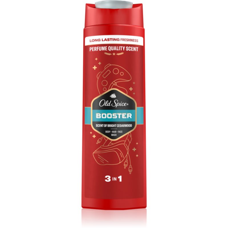 Old Spice Booster Duschgel & Shampoo 2 in 1 für Herren 400 ml