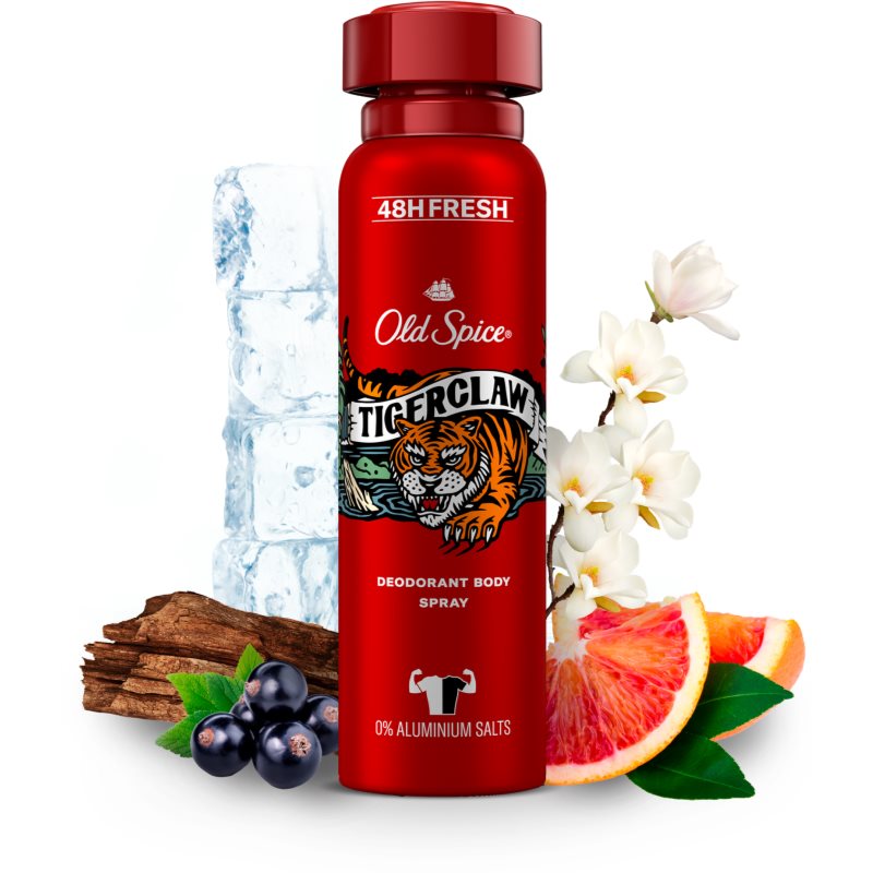 Old Spice Tigerclaw Deodorant And Body Spray For Men 150 Ml