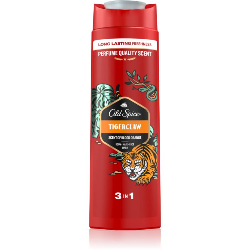 Old Spice Tigerclaw Duschgel für Gesicht, Körper und Haare für Herren 400 ml