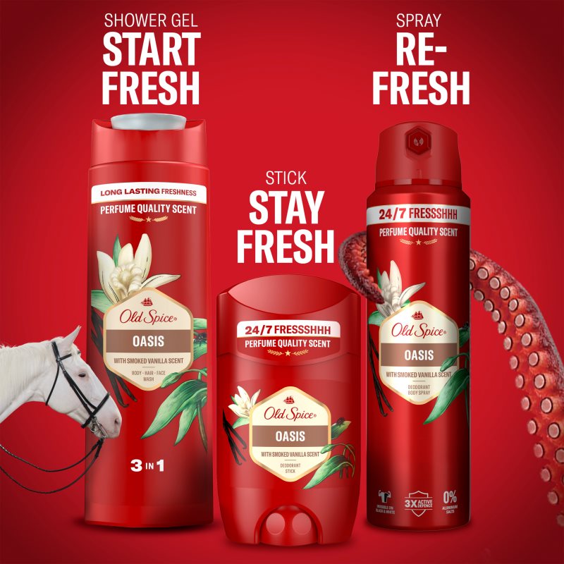 Old Spice Oasis deodorant ve spreji pro muže 150 ml (obrázek 9)
