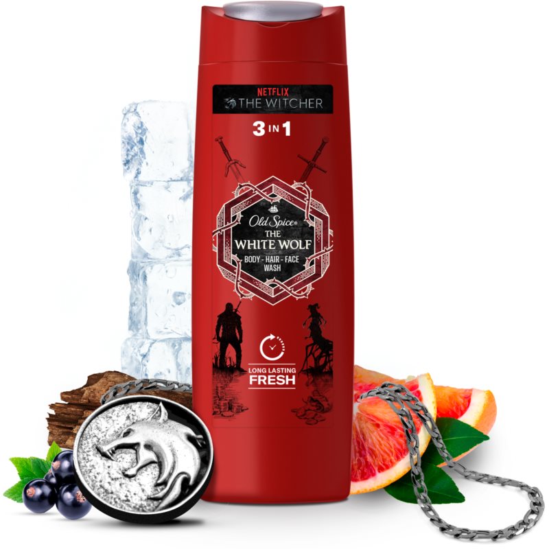 Old Spice Whitewolf 2-in-1 Shower Gel And Shampoo For Men 400 Ml