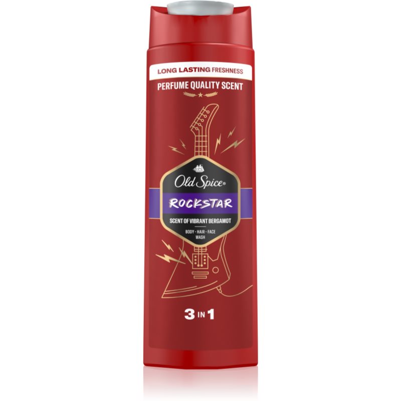 E-shop Old Spice RockStar sprchový gel pro muže na obličej, tělo a vlasy 400 ml