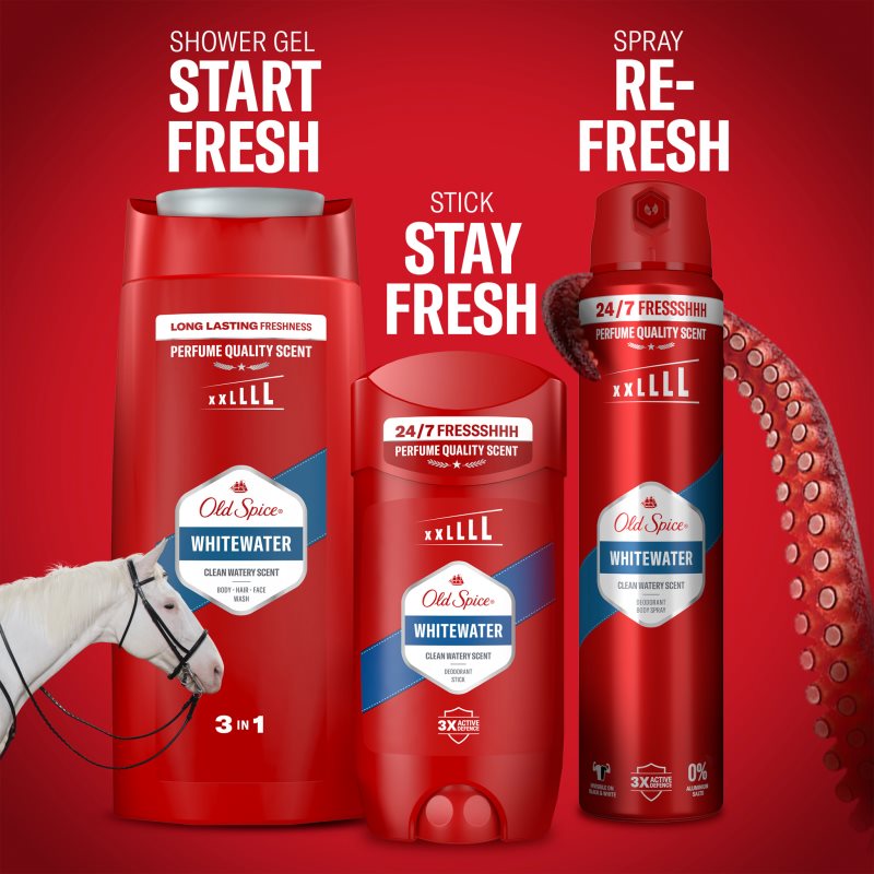Old Spice Whitewater deodorant ve spreji pro muže 250 ml (obrázek 8)
