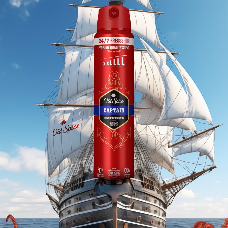 Old Spice Captain dezodorant v spreji 250 ml (obrázok 3)