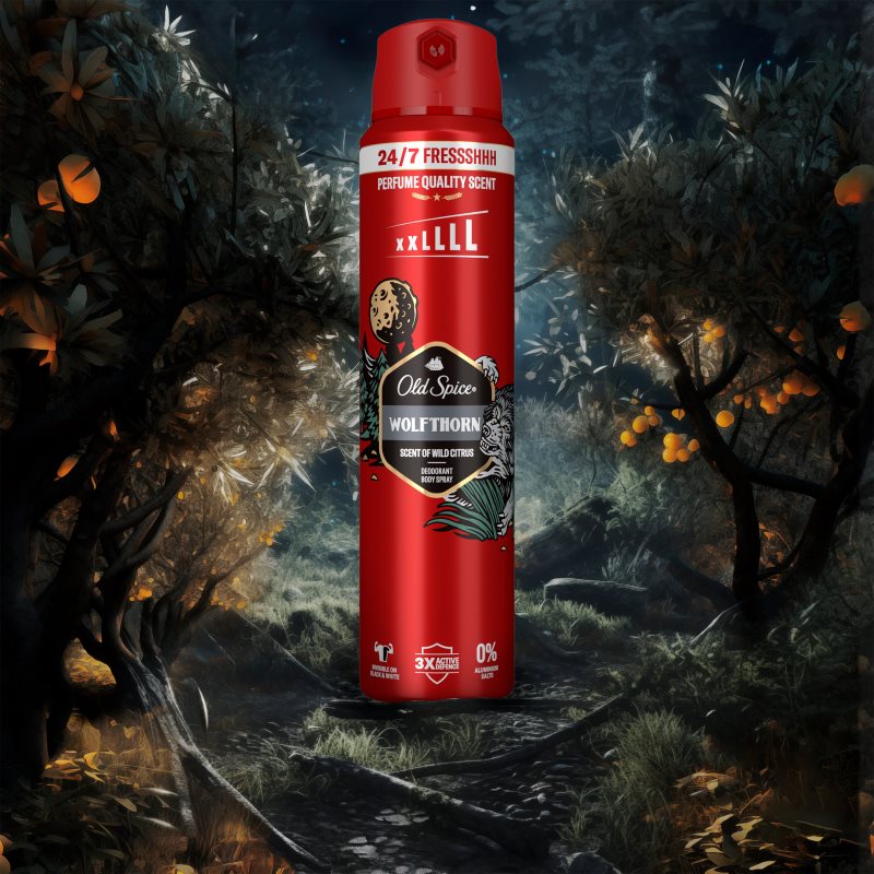 Old Spice Wolfthorn deodorant ve spreji pro muže 250 ml (obrázek 3)