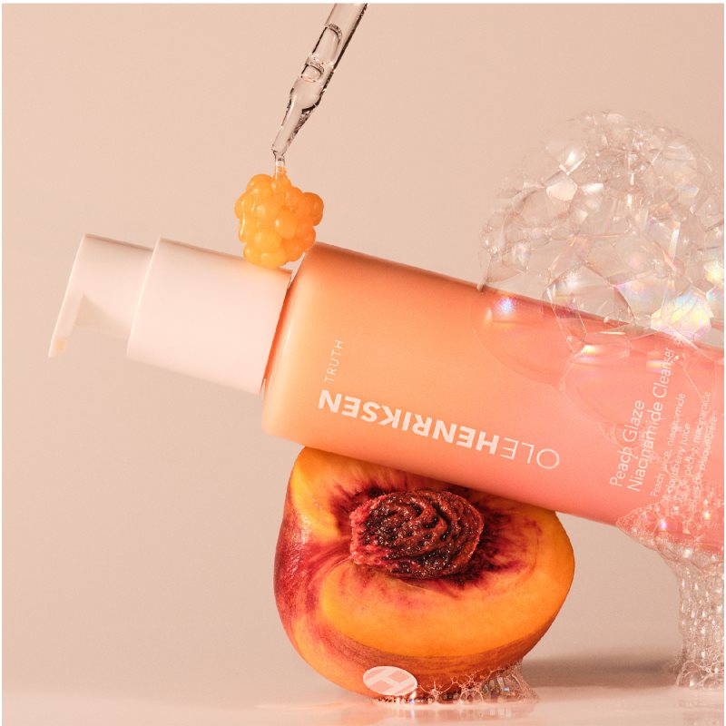 OLEHENRIKSEN Truth Peach Glaze Glow Niacinamide Cleanser čisticí pěnivý gel pro rozjasnění a hydrataci 150 ml (obrázek 4)