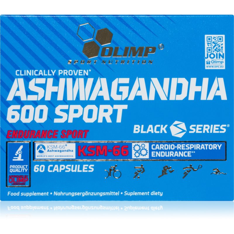 Olimp Ashwagandha 600 Sport kapsułki na wsparcie zdrowia fizycznego i psychicznego 60 caps.