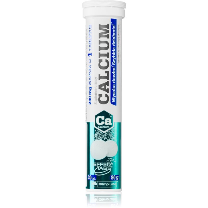Olimp Calcium tabletki musujące do wsparcia metabolizmu energetycznego smak Lemon 20 tabletek