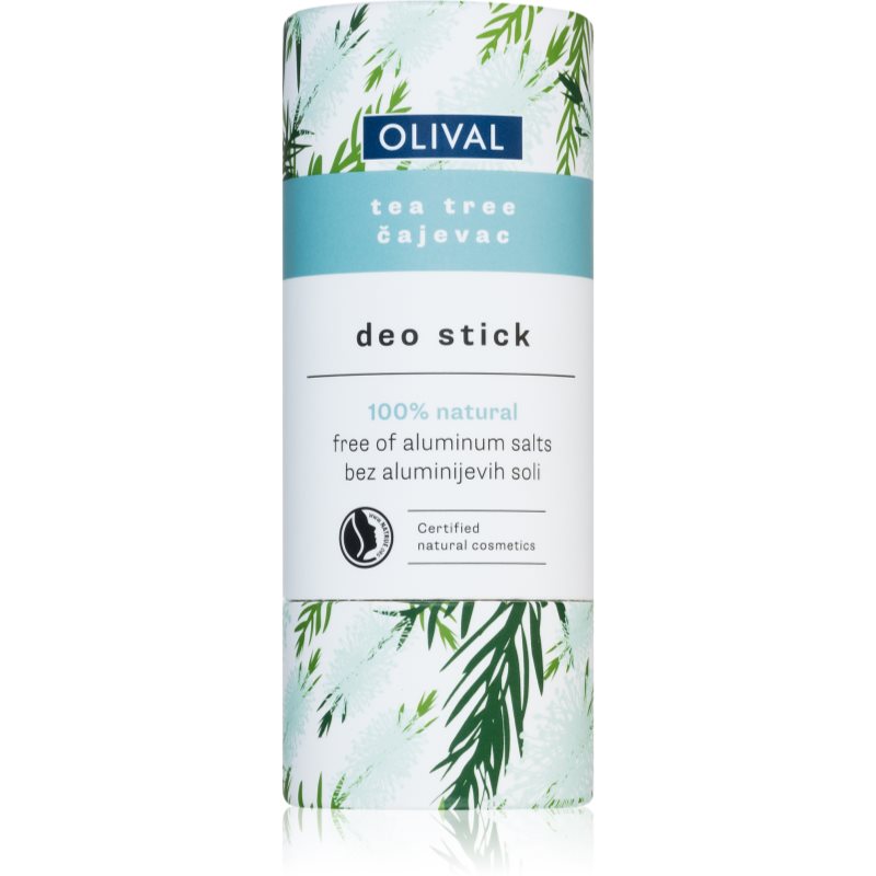 Olival Natural Tea Tree твердий дезодорант без вмісту солей алюмінію 40 гр