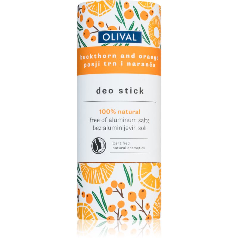 Olival Natural Buckthorn And Orange твердий дезодорант без вмісту солей алюмінію 40 гр