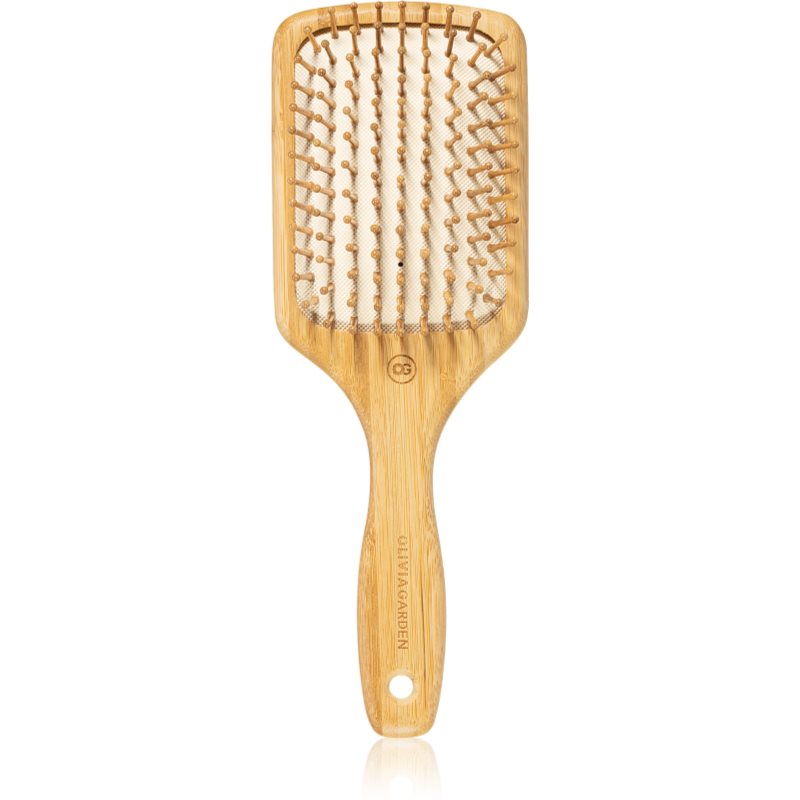 Olivia Garden Bamboo Touch Flat Brush For Hair And Scalp L 1 Pc