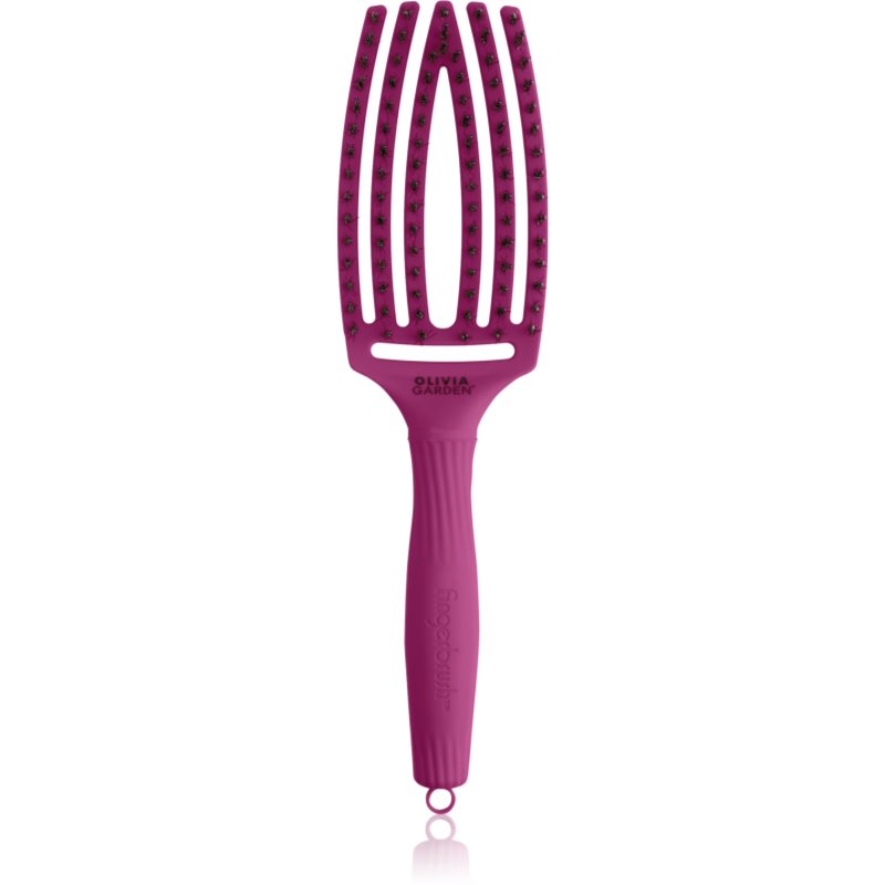Olivia Garden Fingerbrush ThinkPink пласка щітка Bright Pink 1 кс