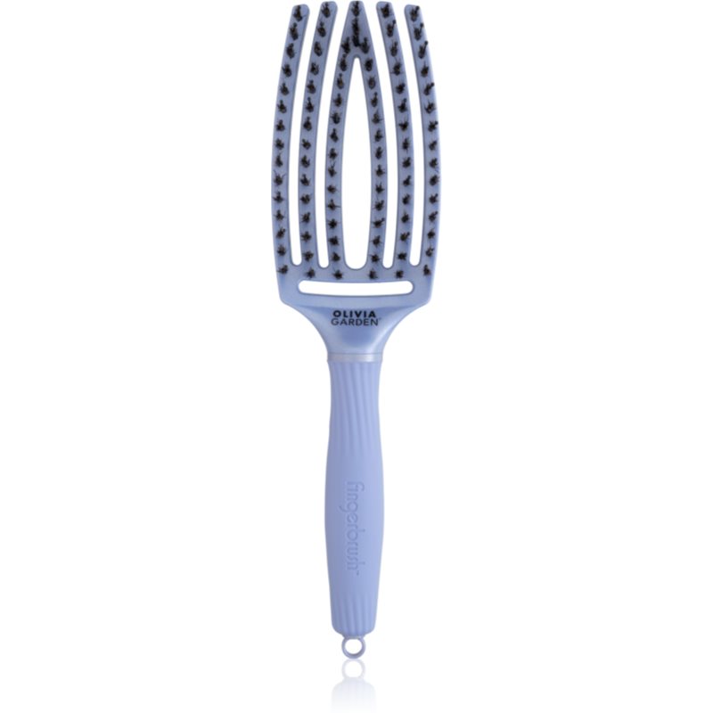 Olivia Garden Fingerbrush Love Pearl hairbrush Blue 1 pc

