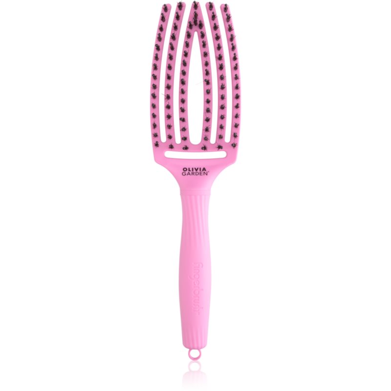 Olivia Garden Fingerbrush ThinkPink Boar & Nylon Pink Tokyo Haarbürste 1 St.